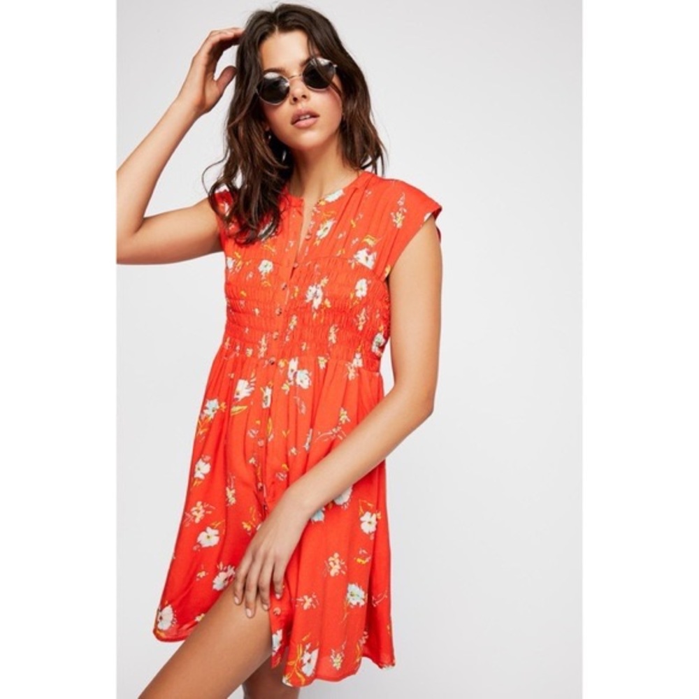 NWT Free People Greatest Day Smocked Mini